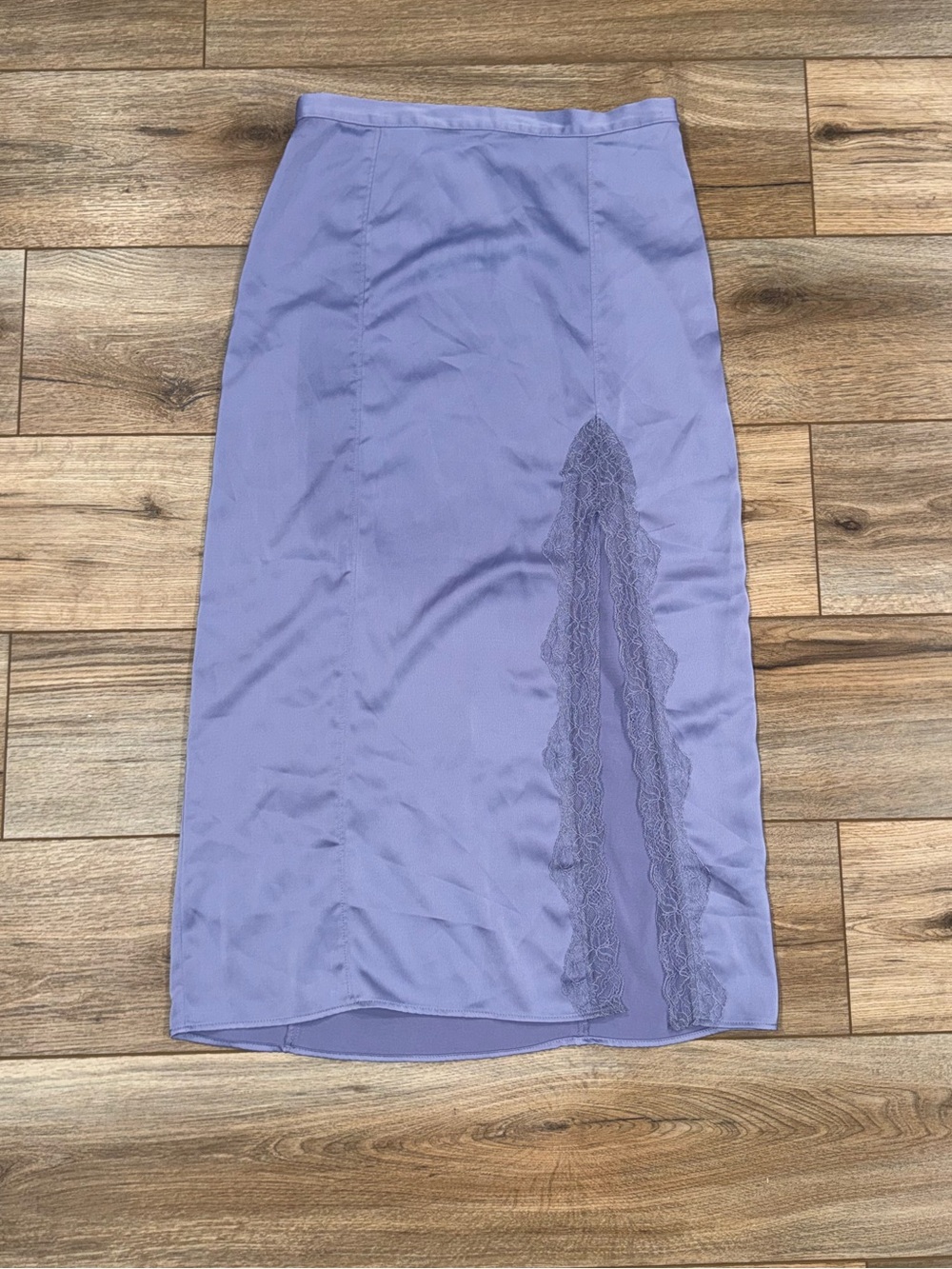 URBAN OUTFITTERS Fairycore Lavender Lace Satin Midi Slip Skirt | Size Medium